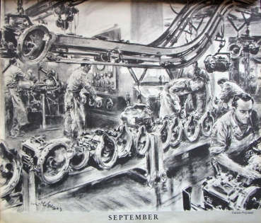 Mercedes-Benz Advertising-Calendar 1954 Hans Liska (1471)
